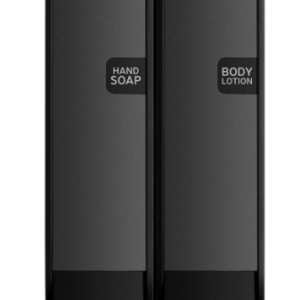 EZ Shower Duo Black-Black Dispenser