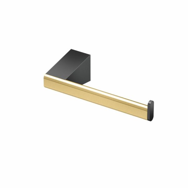 Gatco - A-Line Euro Tissue Holder - Matte Black and Brushed Brass