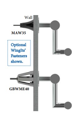 WingIts - MAX Elegance™ Balance Bar Toilet Paper Holder - Installation