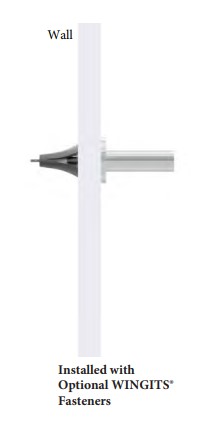 WingIts - SHEER Elegance™ GRAND Pivoting Toilet Paper Holder - Installation