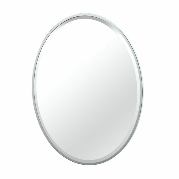 Gatco - Flush Mount Framed Oval Mirrors - Size Large - Chrome