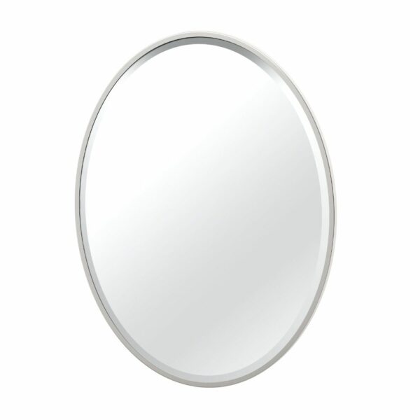 Gatco - Flush Mount Framed Oval Mirrors - Size Large - Satin Nickel