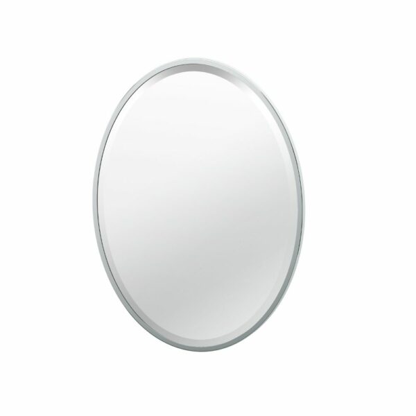 Gatco - Flush Mount Framed Oval Mirrors - Size Small - Chrome