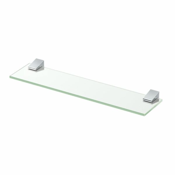 Gatco - A-Line Glass Shelf - Rectangle Glass Shelf - Chrome