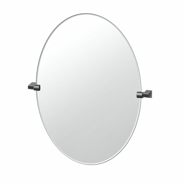Gatco - A-Line Oval Mirror - Size Large - Matte Black