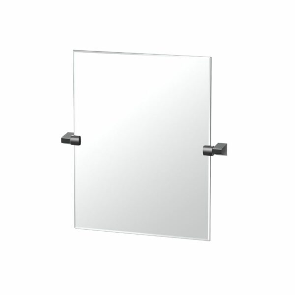 Gatco - A-Line Rectangle Mirror - Size Small - Matte Black