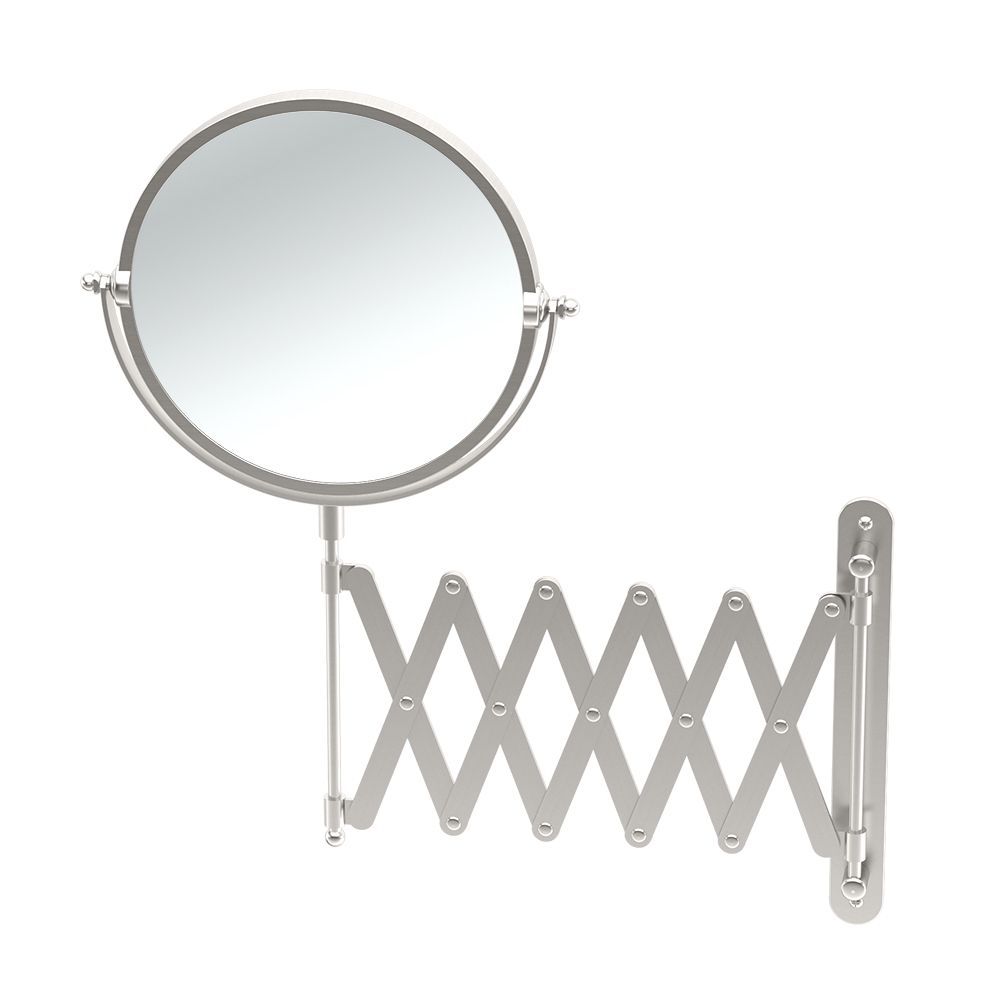 Gatco Accordion Mirror 4″24″ Arm Extension Satin Nickel Motel