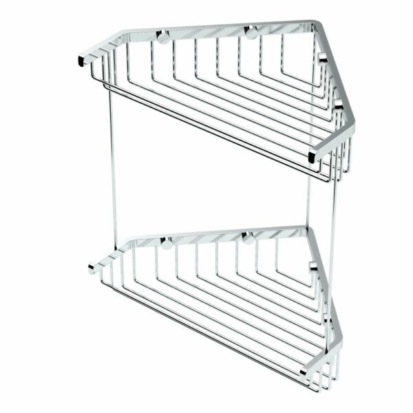 Gatco - Corner Shower Basket 10 Inches H X 8½ Inches W - Chrome