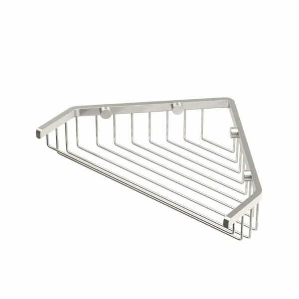 Gatco - Corner Shower Baskets - 9.25 Inches - Satin Nickel