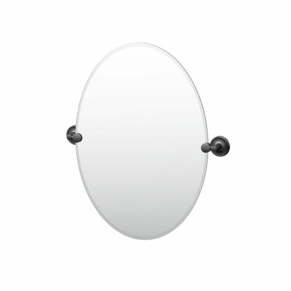 Gatco - Designer II Oval Mirror - Size Small - Matte Black