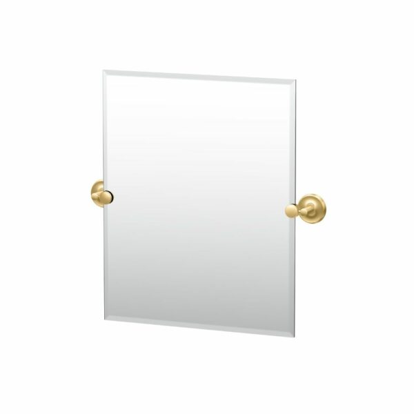 Gatco - Designer II Rectangle Mirror - Size Small - Brushed Brass