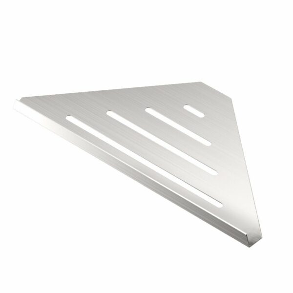 Gatco - Elegant Corner Shelves - Size Large - Triangle - Satin Nickel
