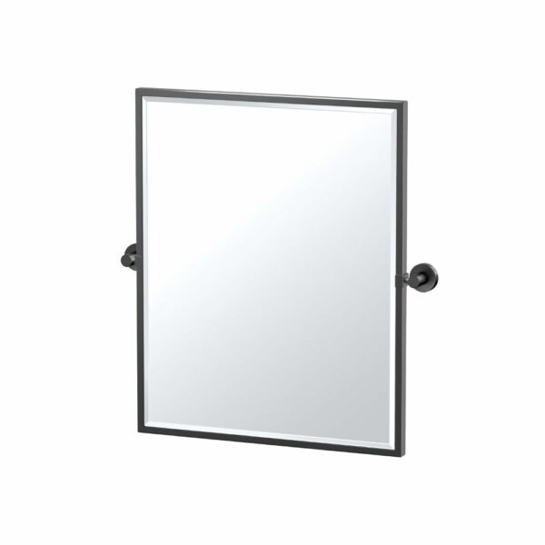 Gatco - Glam Framed Rectangle Mirror - Size Small - Matte Black