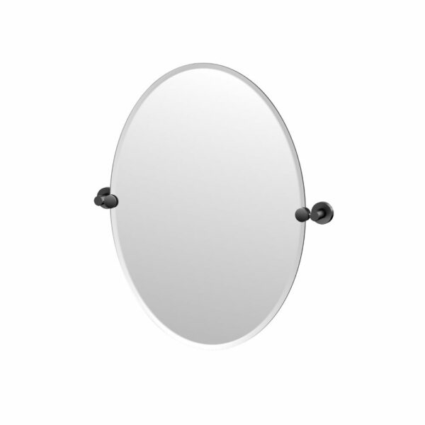 Gatco - Glam Oval Mirror - Size Small - Matte Black
