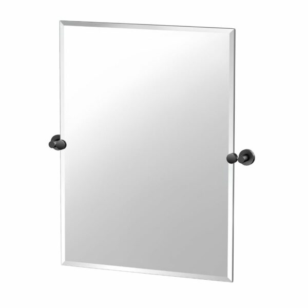 Gatco - Glam Rectangle Mirror - Size Large - Matte Black