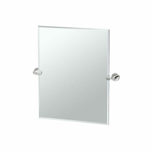 Gatco - Glam Rectangle Mirror - Size Small - Polished Nickel