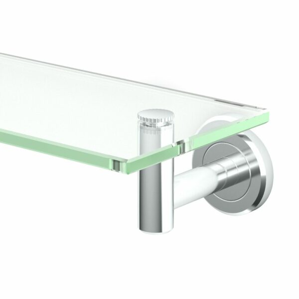 Gatco - Latitude² Glass Shelf - Rectangle - Detail - Chrome