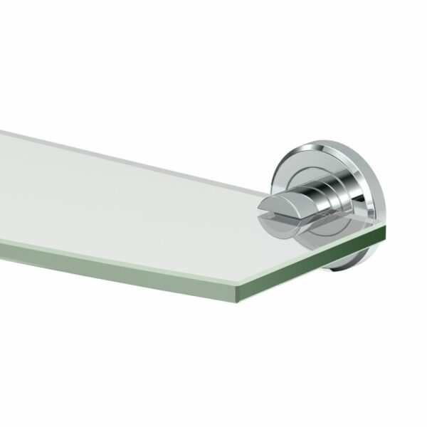 Gatco - Latitude² Glass Shelf Rounded - Detail - Chrome