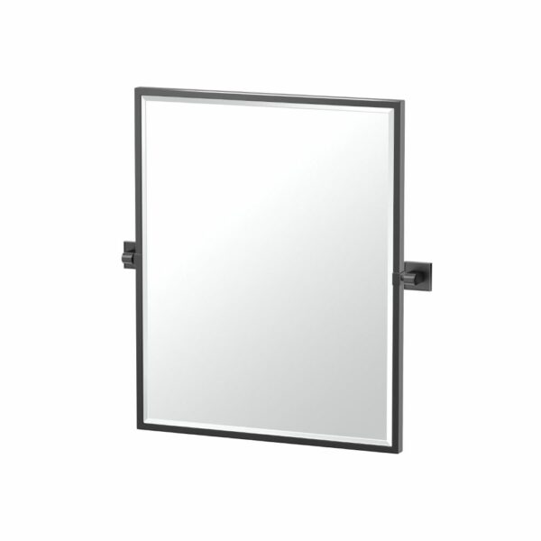 Gatco - Mode Framed Rectangle Mirror - Size Small - Matte Black