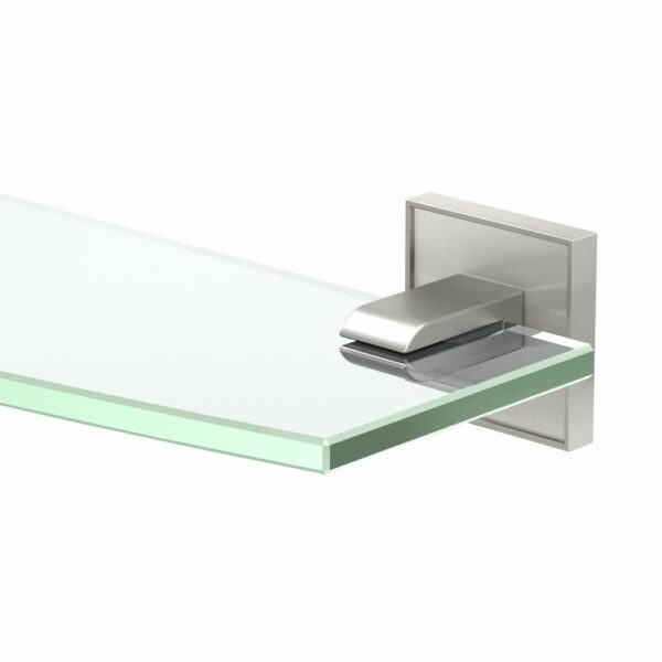 Gatco - Mode Glass Shelf - Curved Glass Shelf - Detail - Satin Nickel