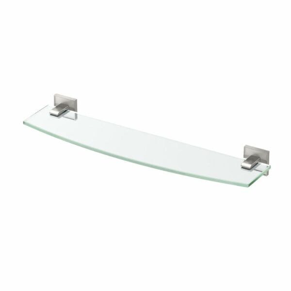 Gatco - Mode Glass Shelf - Curved Glass Shelf - Satin Nickel