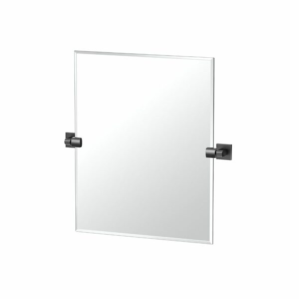 Gatco - Mode Rectangle Mirror - Size Small - Matte Black