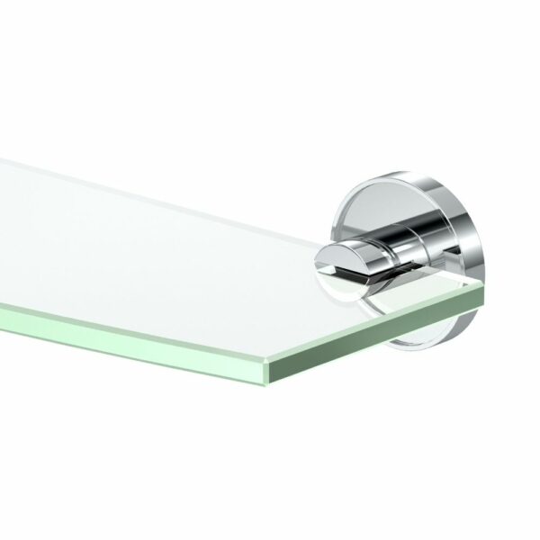 Gatco - Sky Glass Shelf - Curved Glass Shelf - Detail - Chrome
