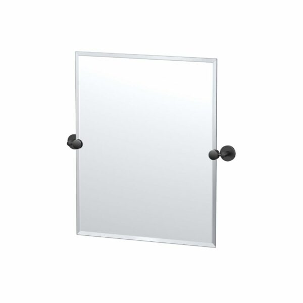Gatco - Sky Rectangle Mirror - Size Small - Matte Black