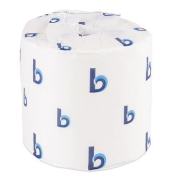 Boardwalk - 1-Ply Toilet Tissue, Septic Safe, White, 1,000 Sheets, 96 Rolls per Carton