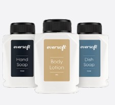 Eversoft - Countertop Amenity Bottles - Body Lotion - Hand Soap - Dish Soap