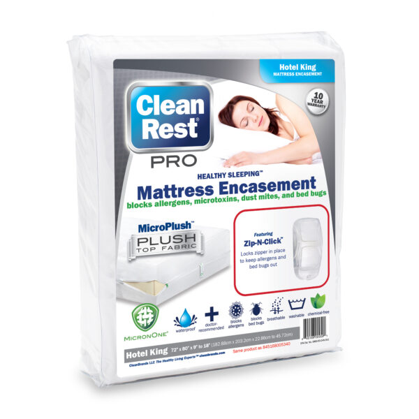 CleanBrands - CleanRest Pro Mattress Encasement - Hotel King
