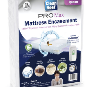CleanBrands - CleanRest Pro Max Mattress Encasement - Queen
