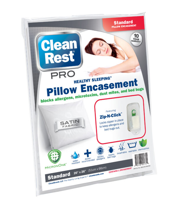 CleanBrands - CleanRest Pro Pillow Encasement - Standard